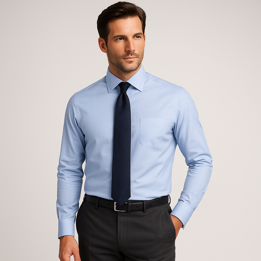 Camisa Atlas Azul — Poplin