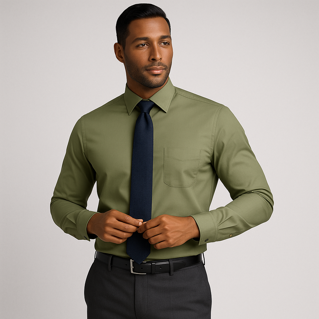 Camisa Pampa Verde Oliva — Poplin