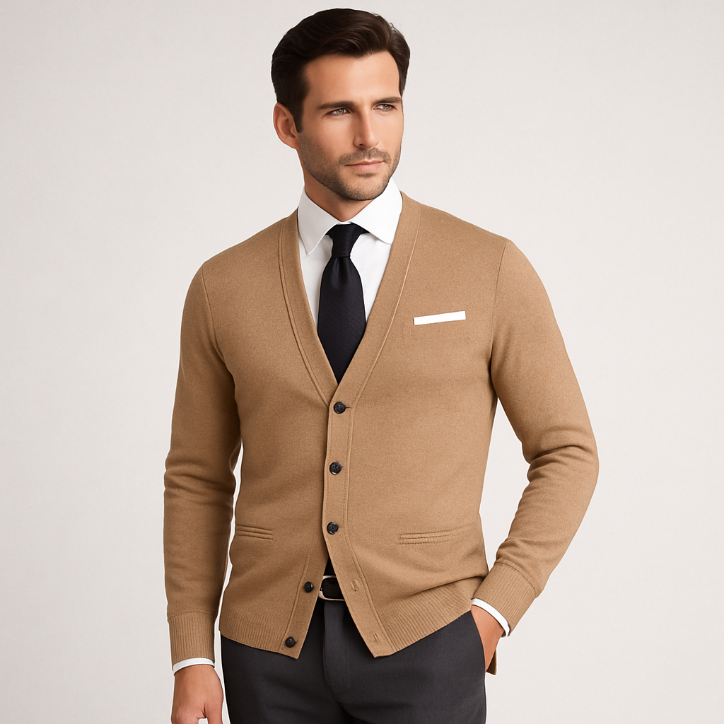 Cardigan Linea Camel