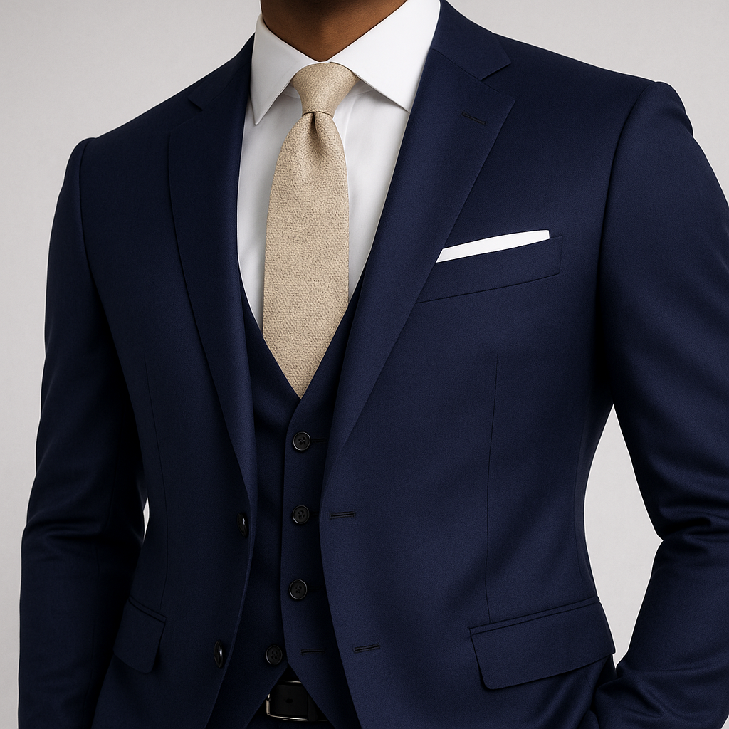 Corbata Cobalto Beige