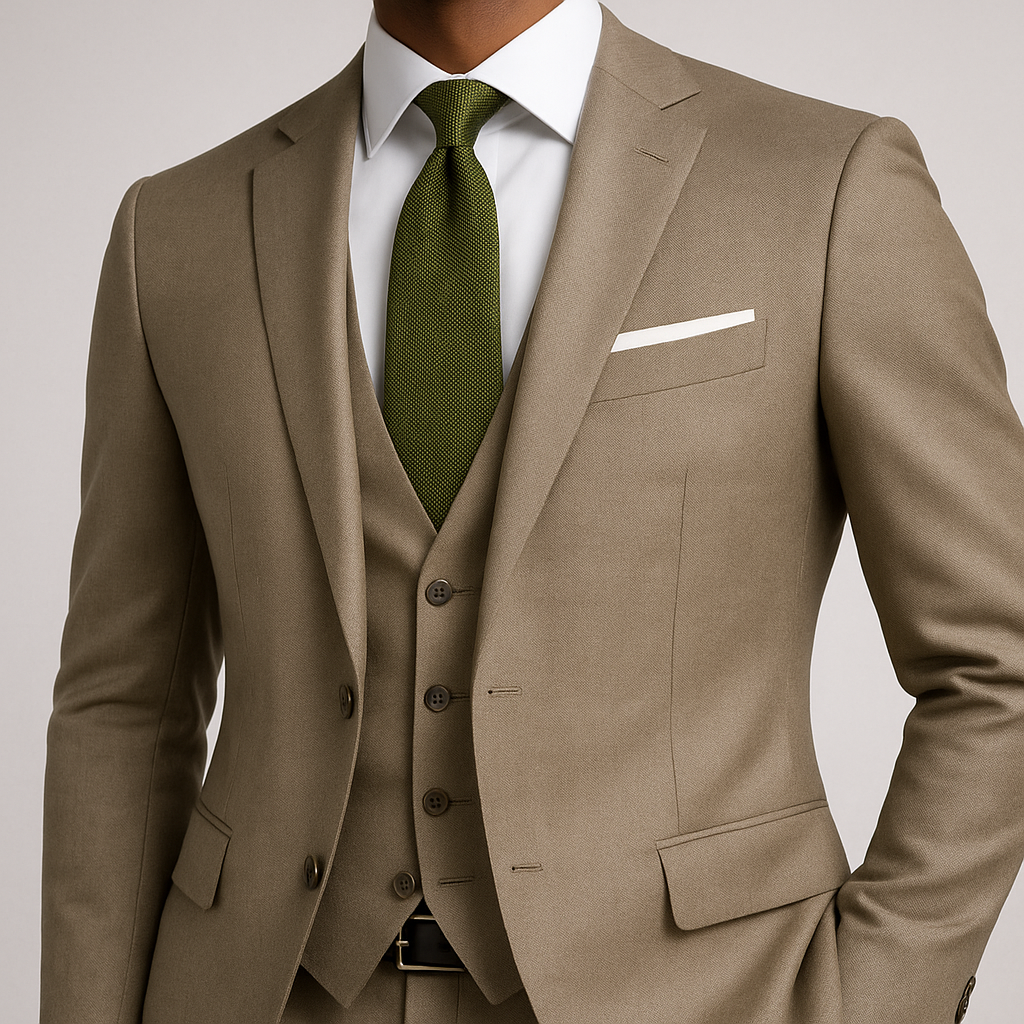 Corbata Este Verde Oliva