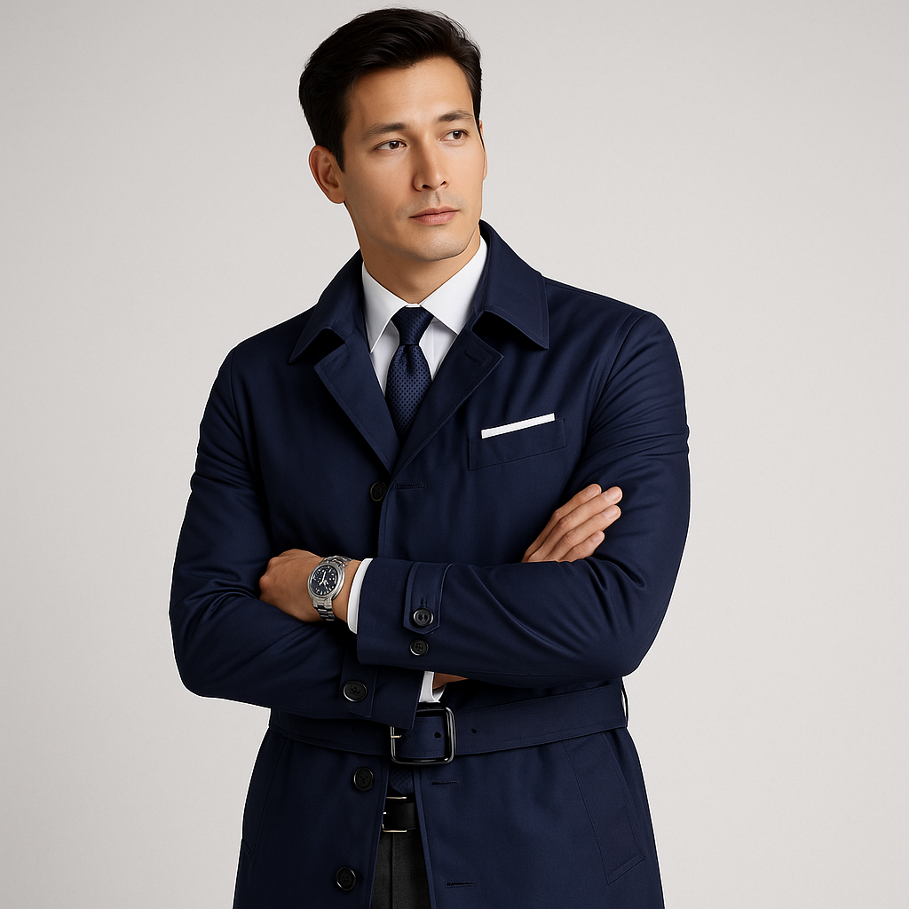 Trench Andes Azul Marino